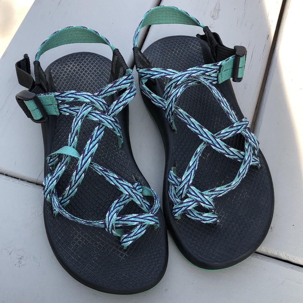 Women’s Chaco Sandals Size 7 Teal & Purple